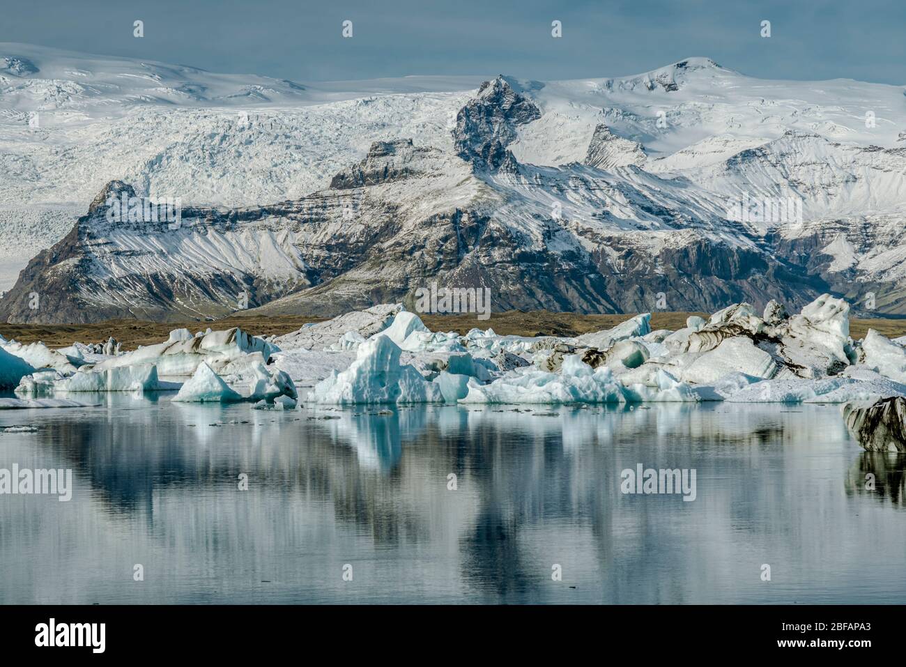 Jokulsarlon Lagune Eisberge. Island Stockfoto