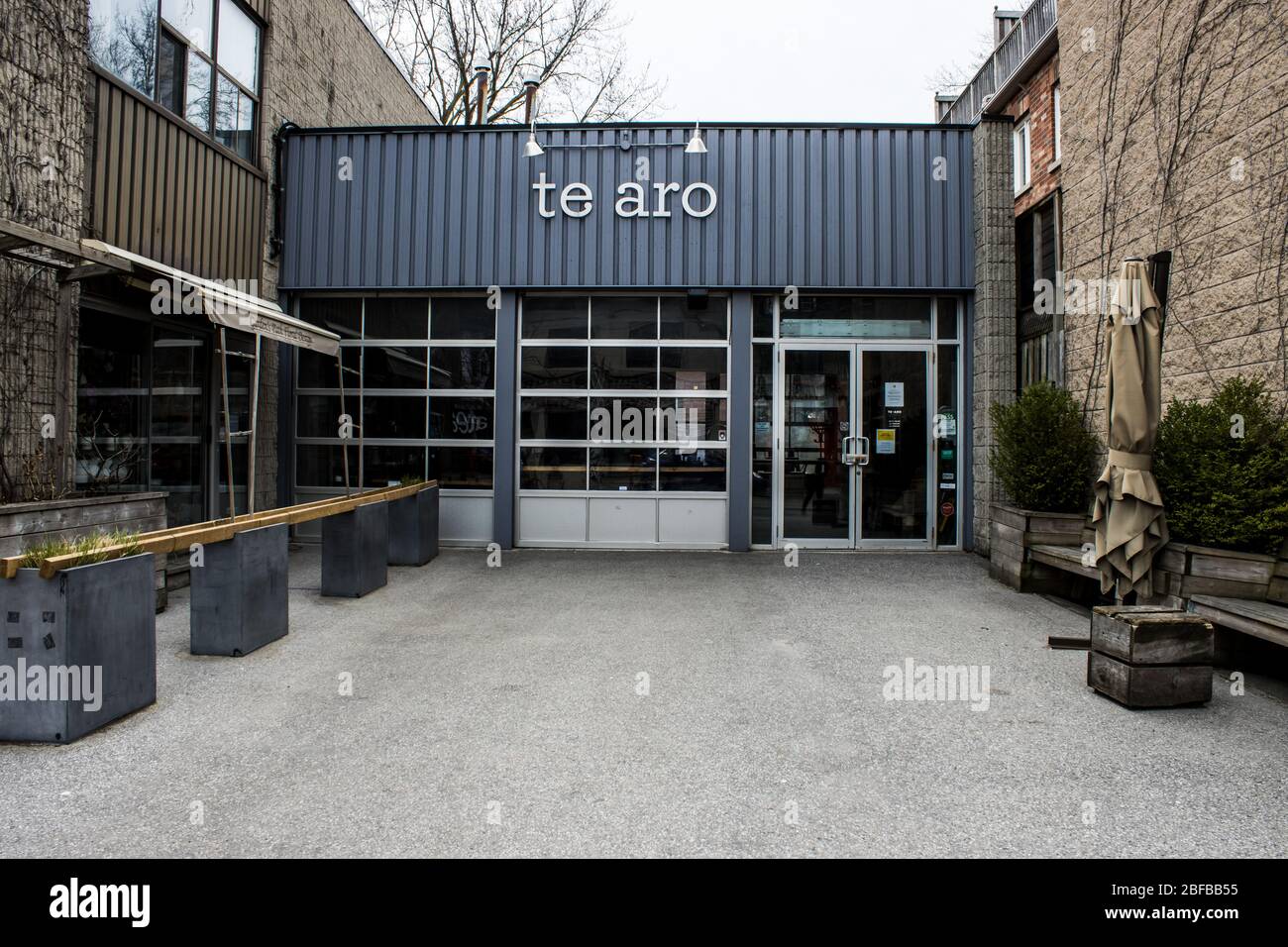 Queen St East Während Covid-19 Stockfoto Queen St East Während Covid-19 Stockfoto