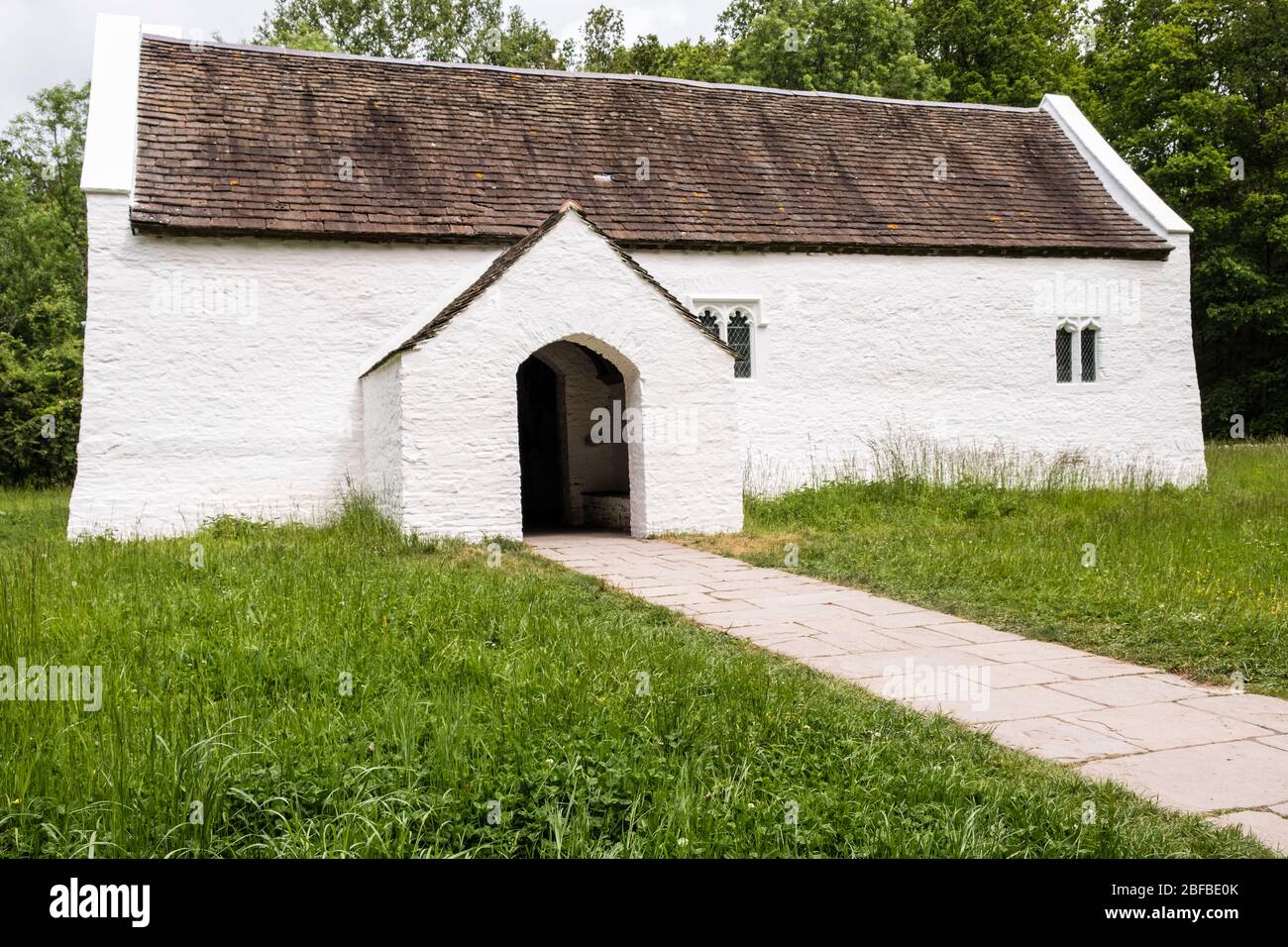 St Teilo's Church at St Fagans National Museum of History, Cardiff, Wales, GB, Großbritannien Stockfoto