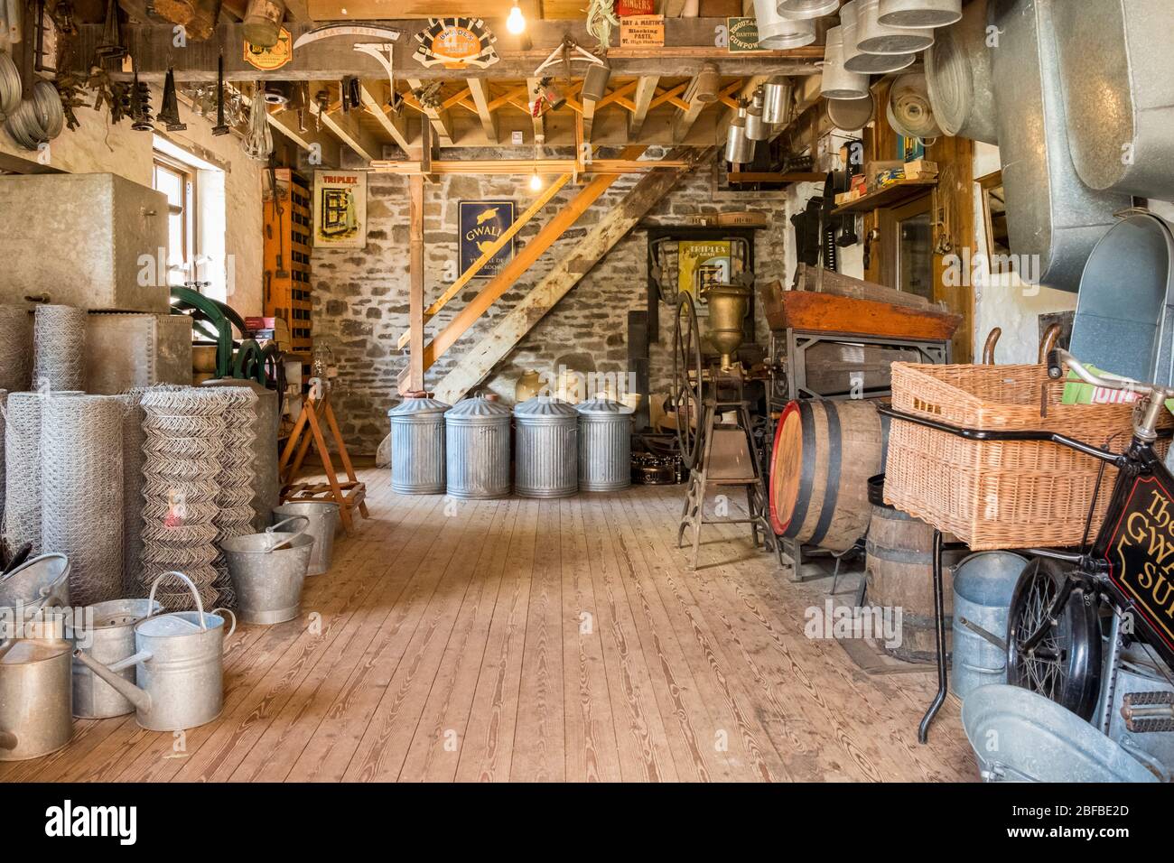 Gwalia Stores at St Fagans National Museum of History, Cardiff, Wales, GB, Großbritannien Stockfoto
