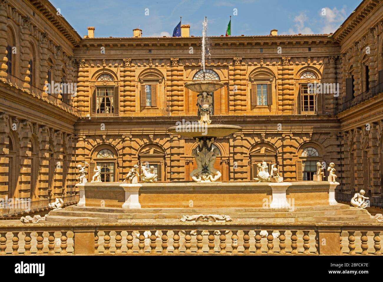 Palazzo Pitti in Florenz Italien Stockfoto