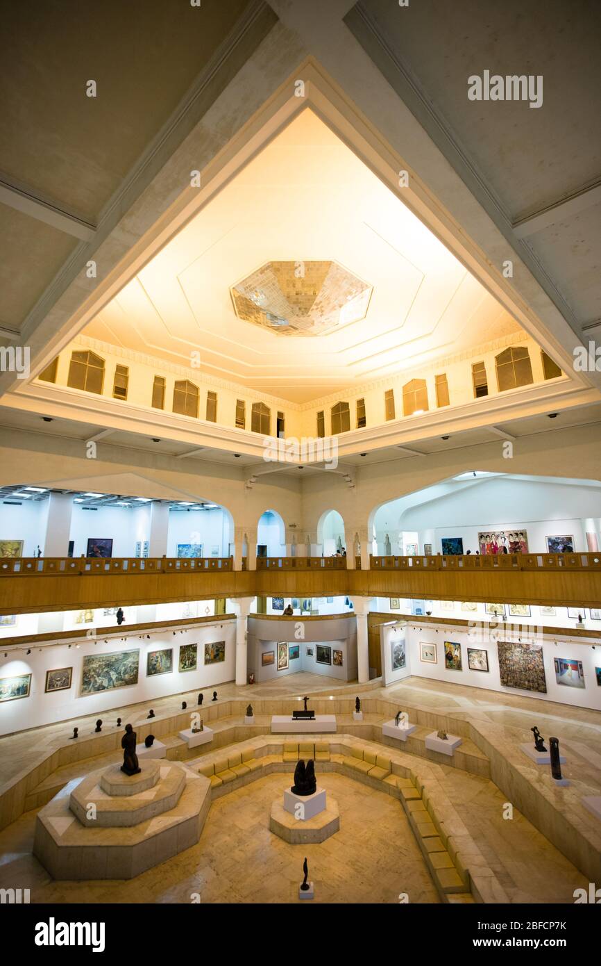 Interieur des Gezira Centre for Modern Art in Kairo, Ägypten. Stockfoto