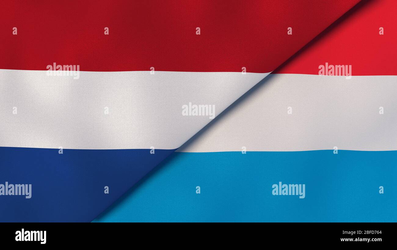 Flagge Luxemburg Vs Niederlande