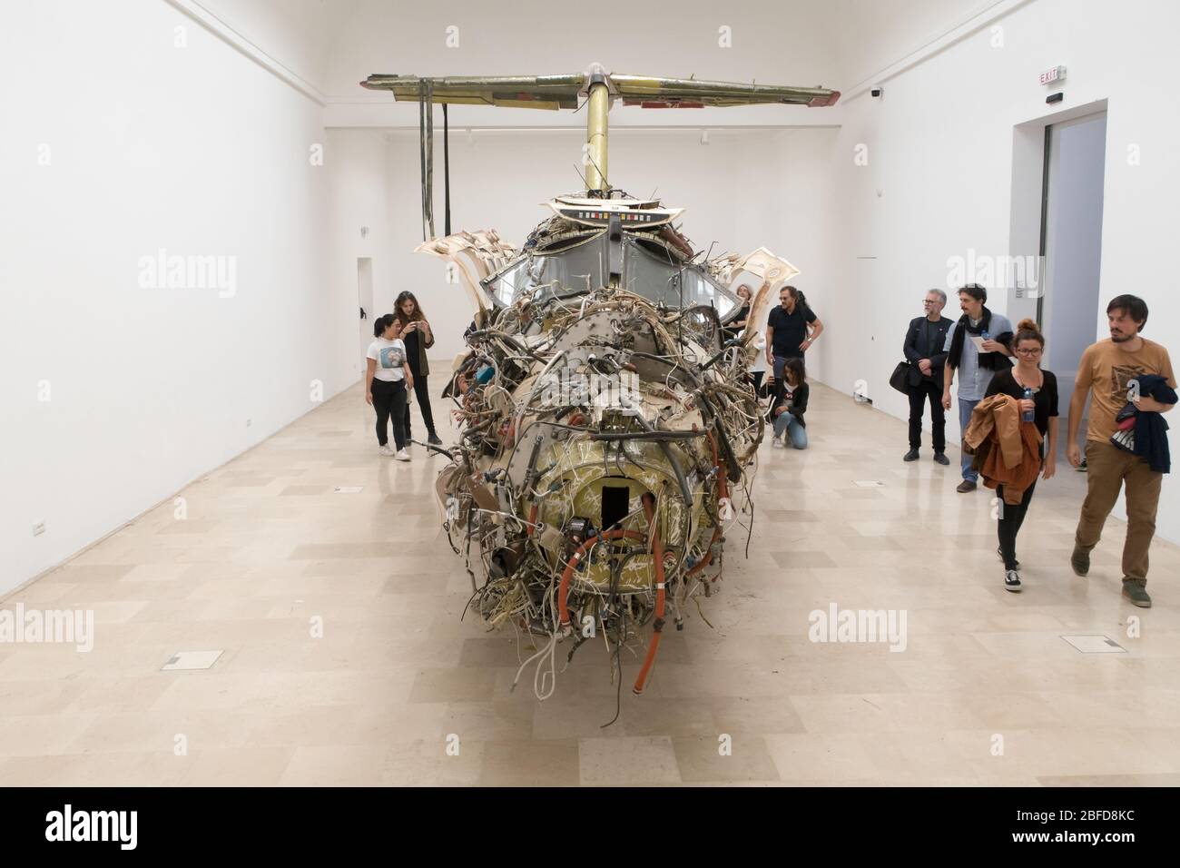 Der polnische Pavillon der Biennale Venedig mit der Skulptur ‘Flight’ des Künstlers Roman Stańczak Stockfoto