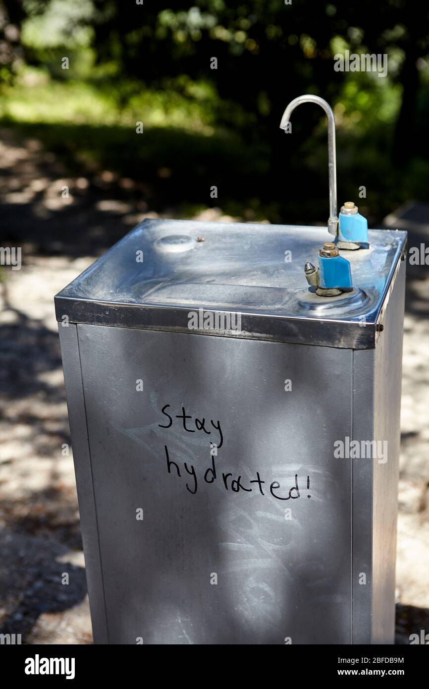Standwasserkühler am pnyx Hügel Stockfoto