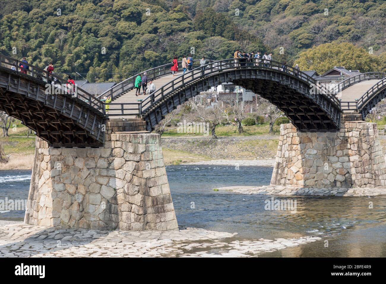 Kintai-kyo-Brücke, Iwakuni, Japan Stockfoto