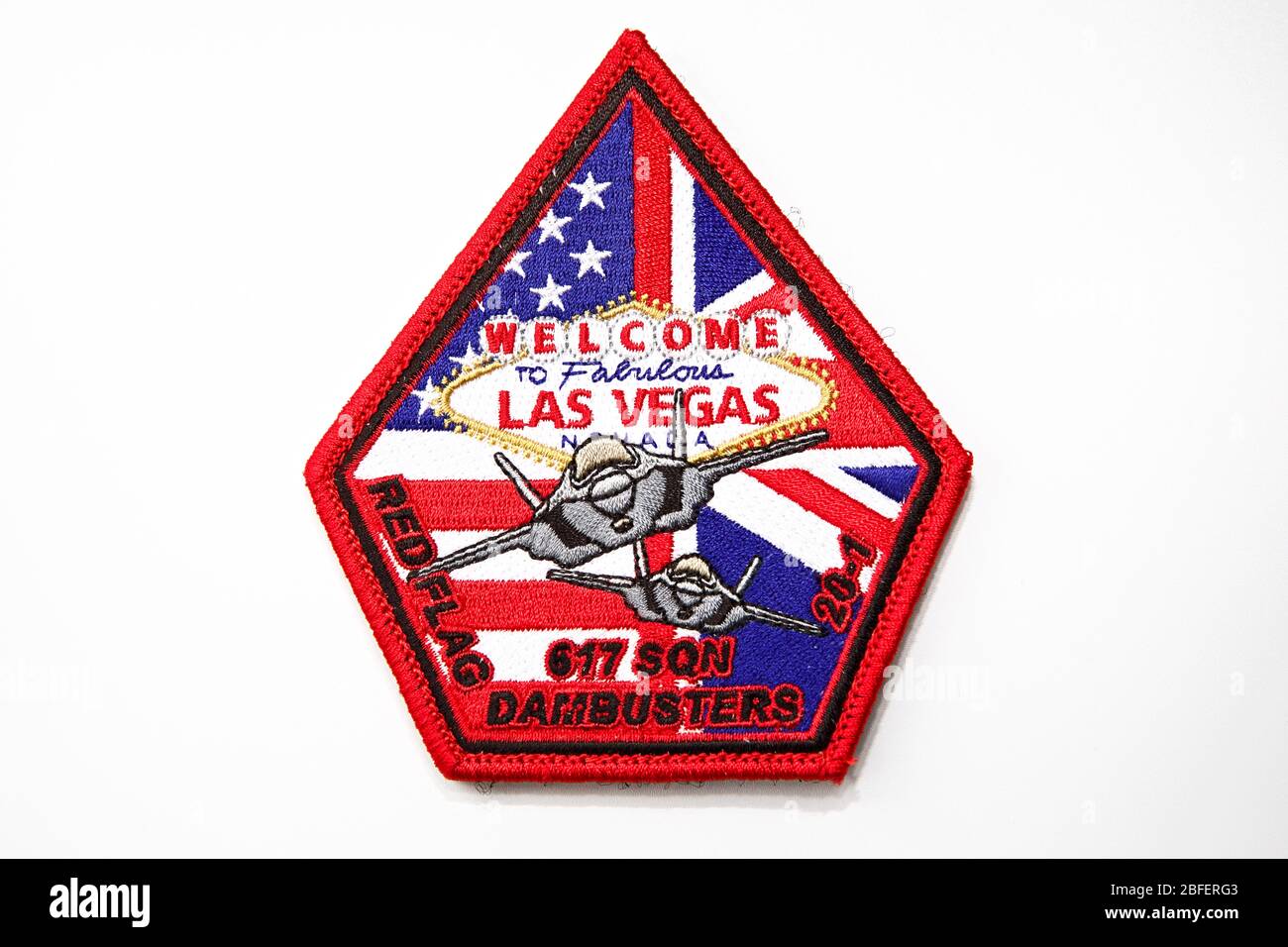 617 Squadron F-35B Lightning Militärpatch Stockfoto