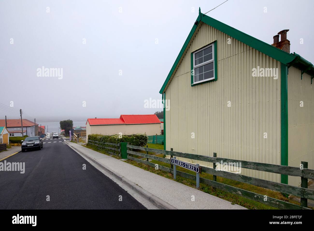 Villiers Street in Stanley, Falklandinseln, Falklandinseln Stockfoto