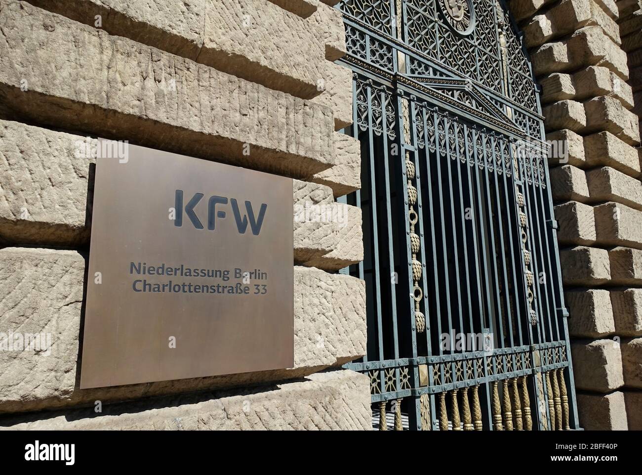 KfW, ehemals KfW Bankengruppe, deutsche staatliche Entwicklungsbank, Berlin Stockfoto