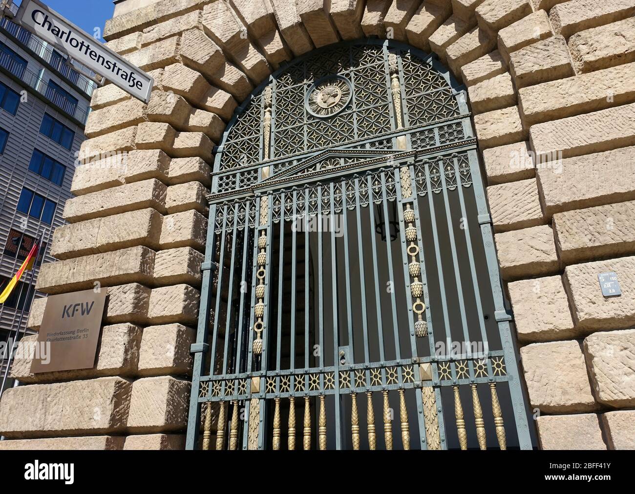 KfW, ehemals KfW Bankengruppe, deutsche staatliche Entwicklungsbank, Berlin Stockfoto