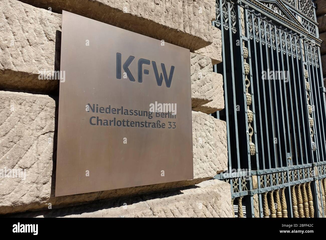 KfW, ehemals KfW Bankengruppe, deutsche staatliche Entwicklungsbank, Berlin Stockfoto