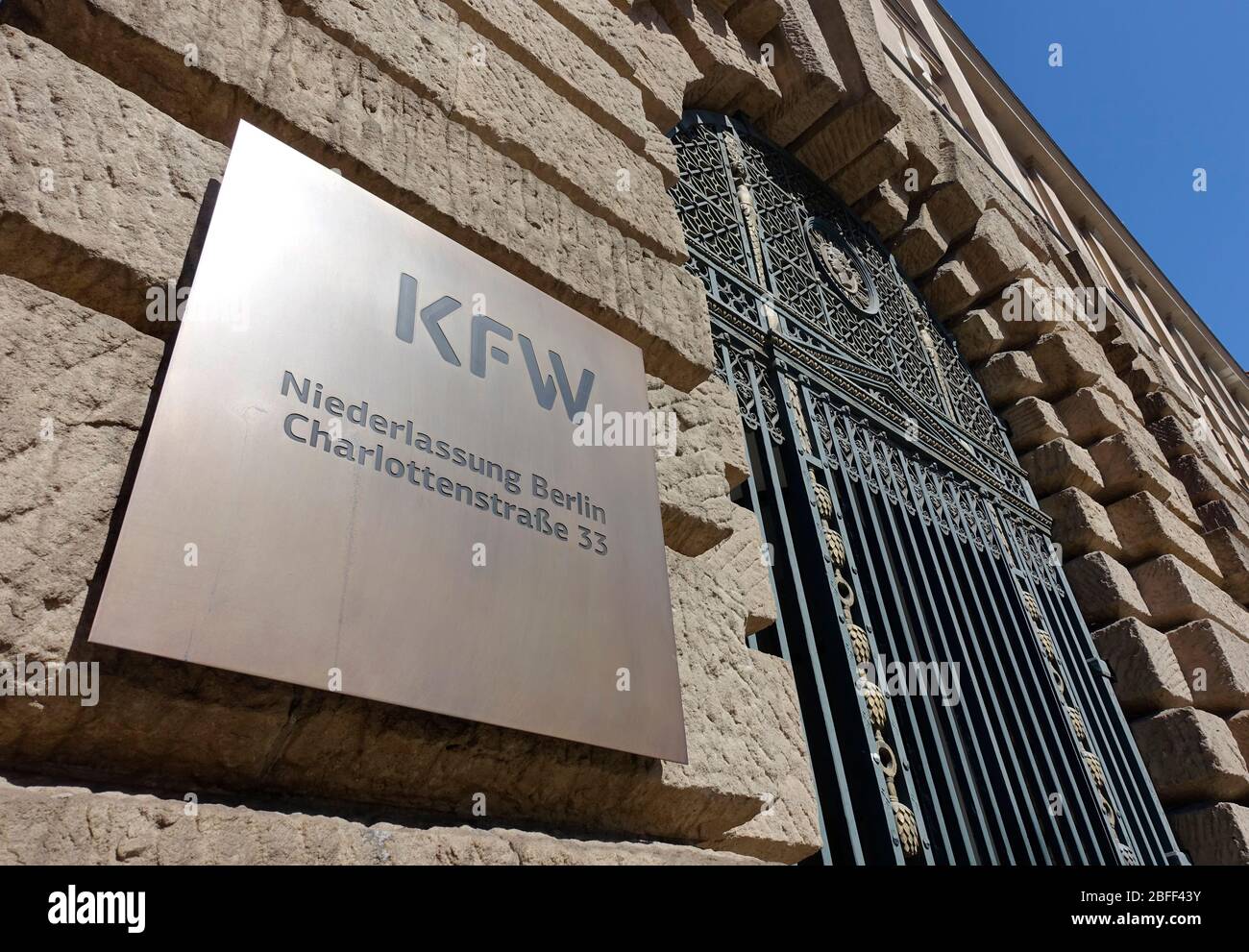 KfW, ehemals KfW Bankengruppe, deutsche staatliche Entwicklungsbank, Berlin Stockfoto