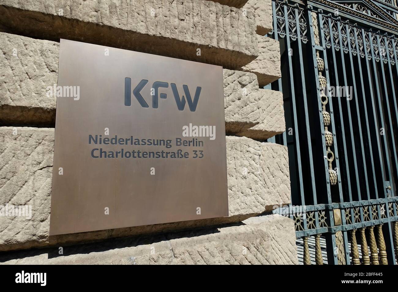 KfW, ehemals KfW Bankengruppe, deutsche staatliche Entwicklungsbank, Berlin Stockfoto