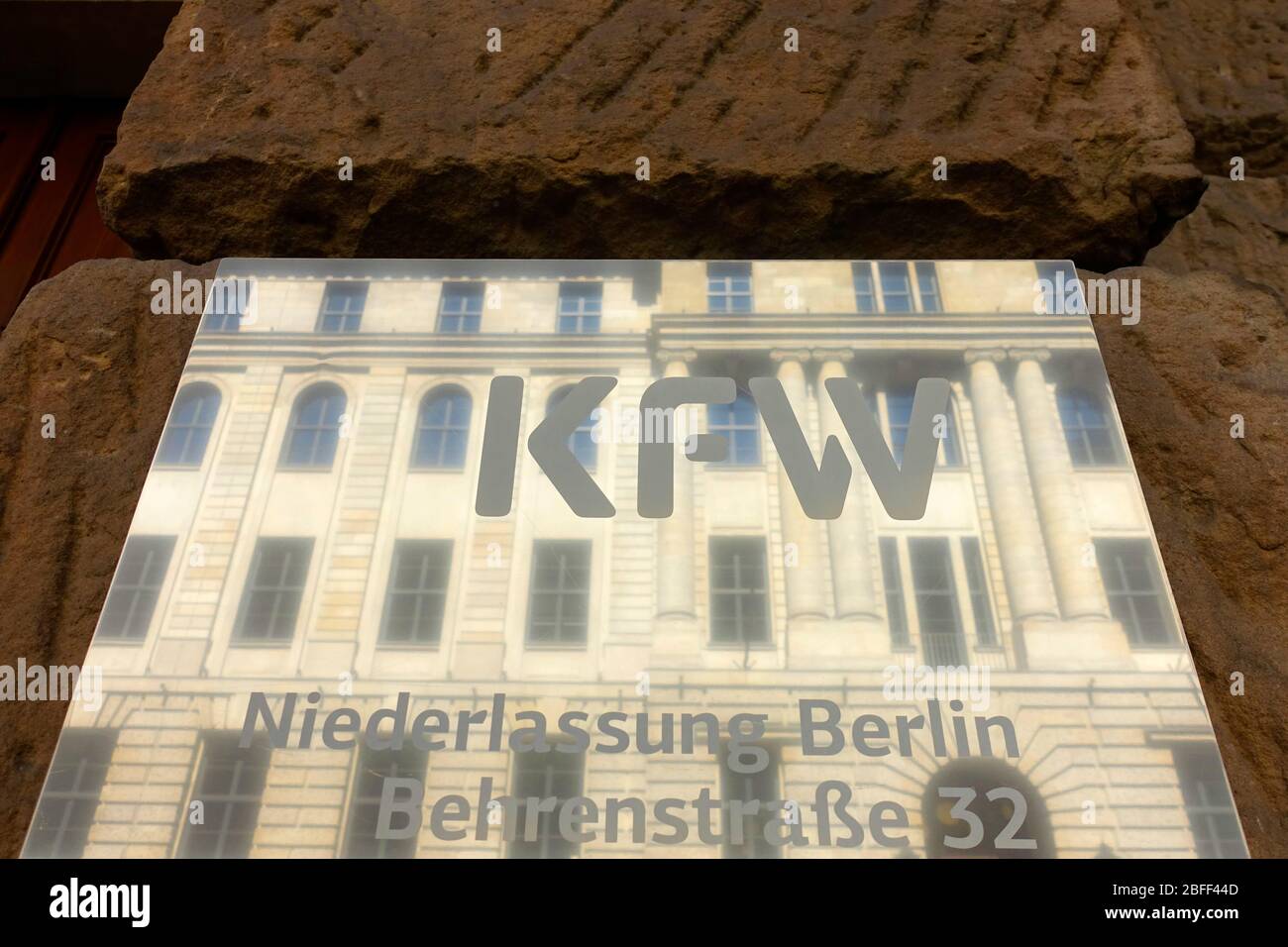 KfW, ehemals KfW Bankengruppe, deutsche staatliche Entwicklungsbank, Berlin Stockfoto