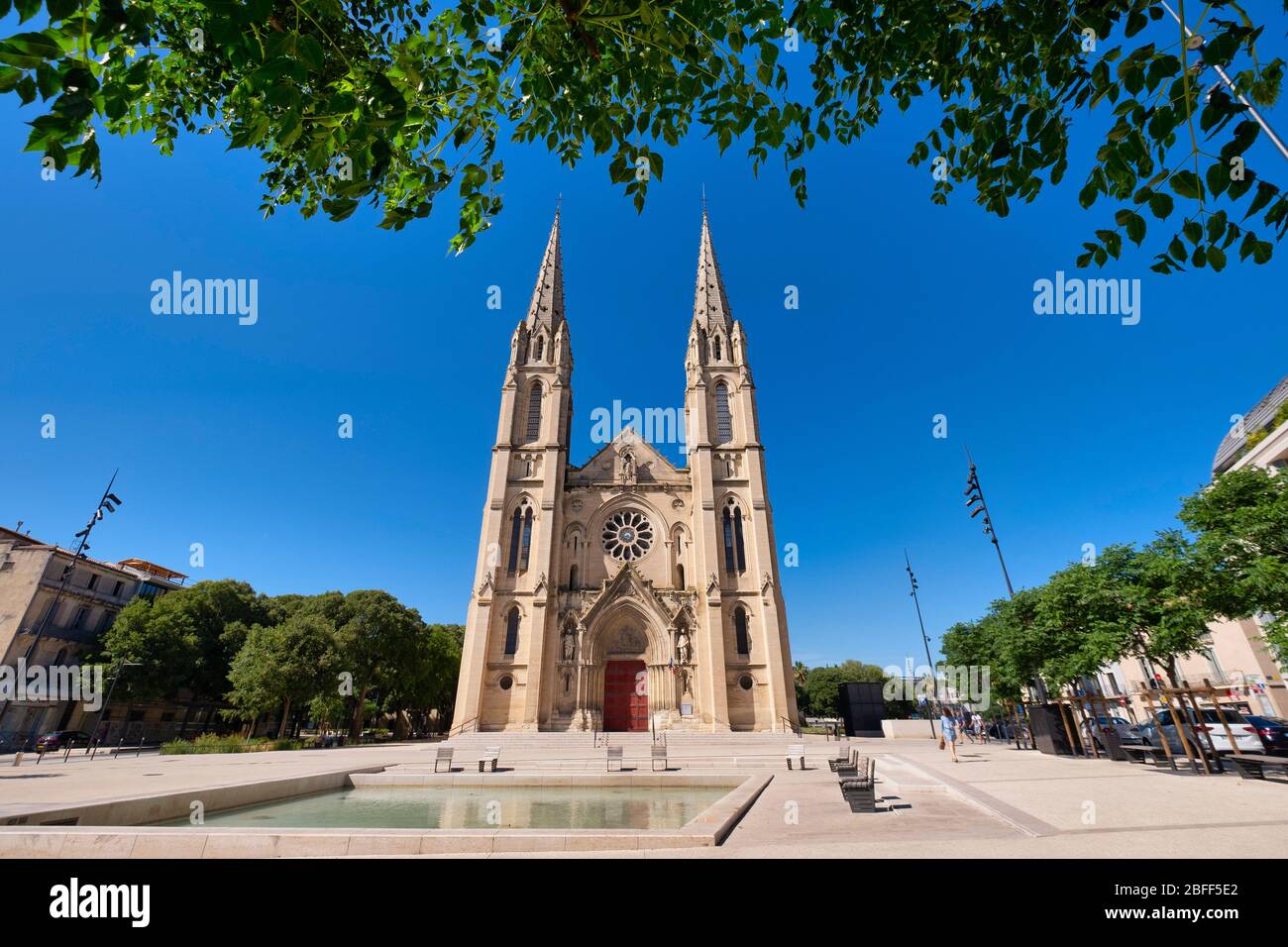 Kirche Saint-Baudile in Nimes, Frankreich, Europa Stockfoto