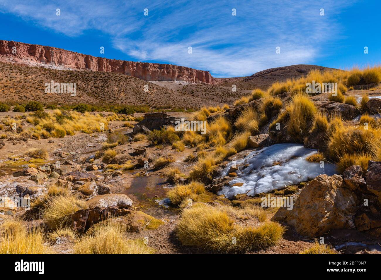 Verlassene Farm Patahuasy, Andenpuna, Susques, Department Jujuy, Argentinien, Lateinamerika Stockfoto