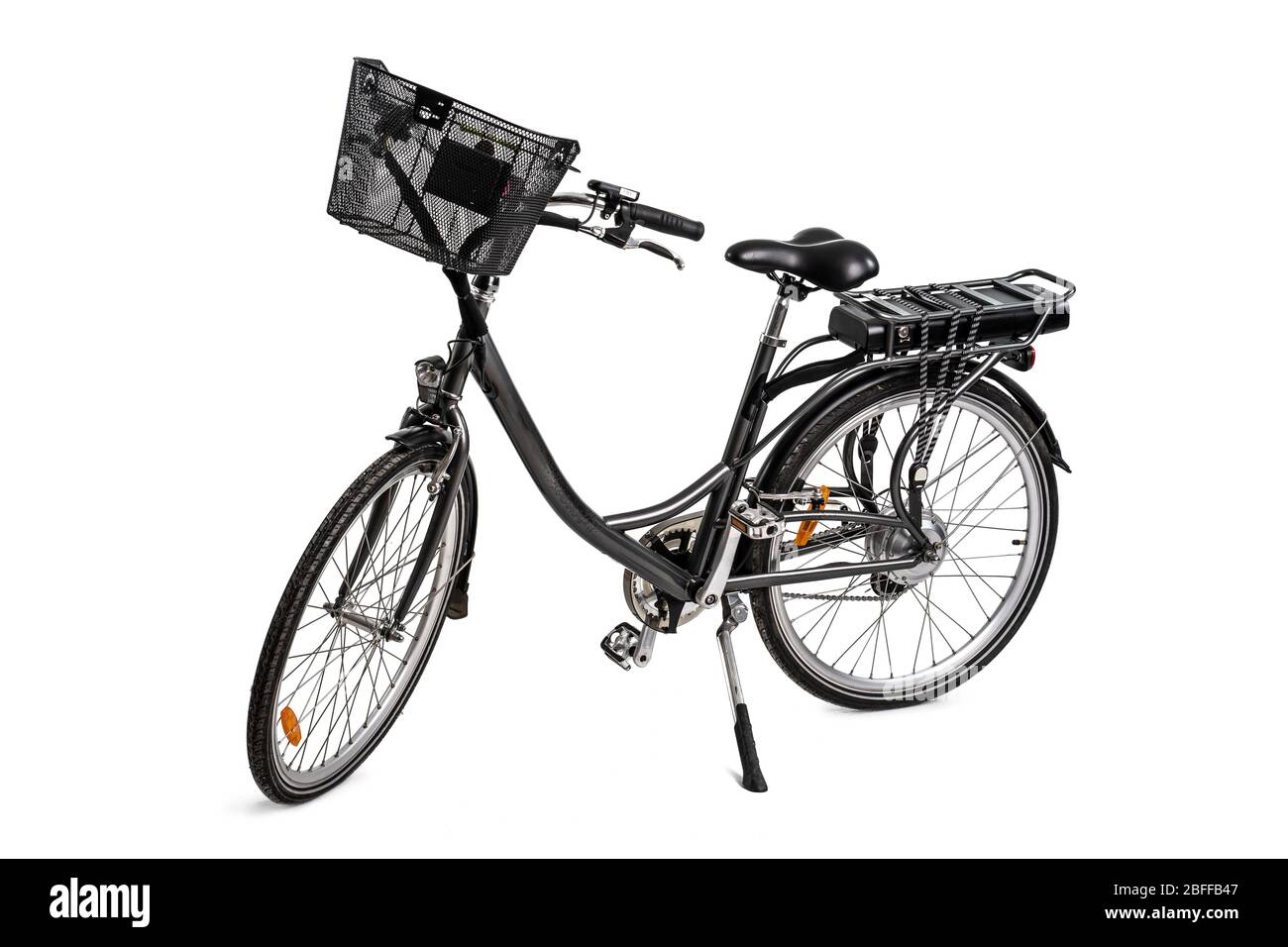 Fahrrad Blinker auf weißem Hintergrund Stockfotografie - Alamy