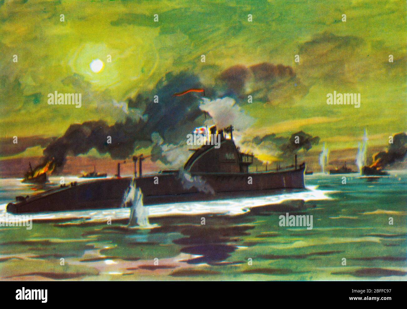 Shchuka-Klasse U-Boot Shch-408 Schlacht, 1943, WWII, Baltische Flotte, Russland Stockfoto