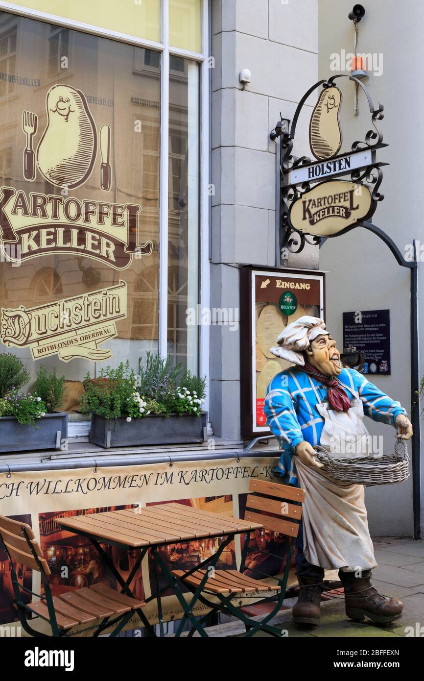 Restaurant in der Deichstraße, Altstadt, Hamburg, Deutschland, Europa Stockfoto