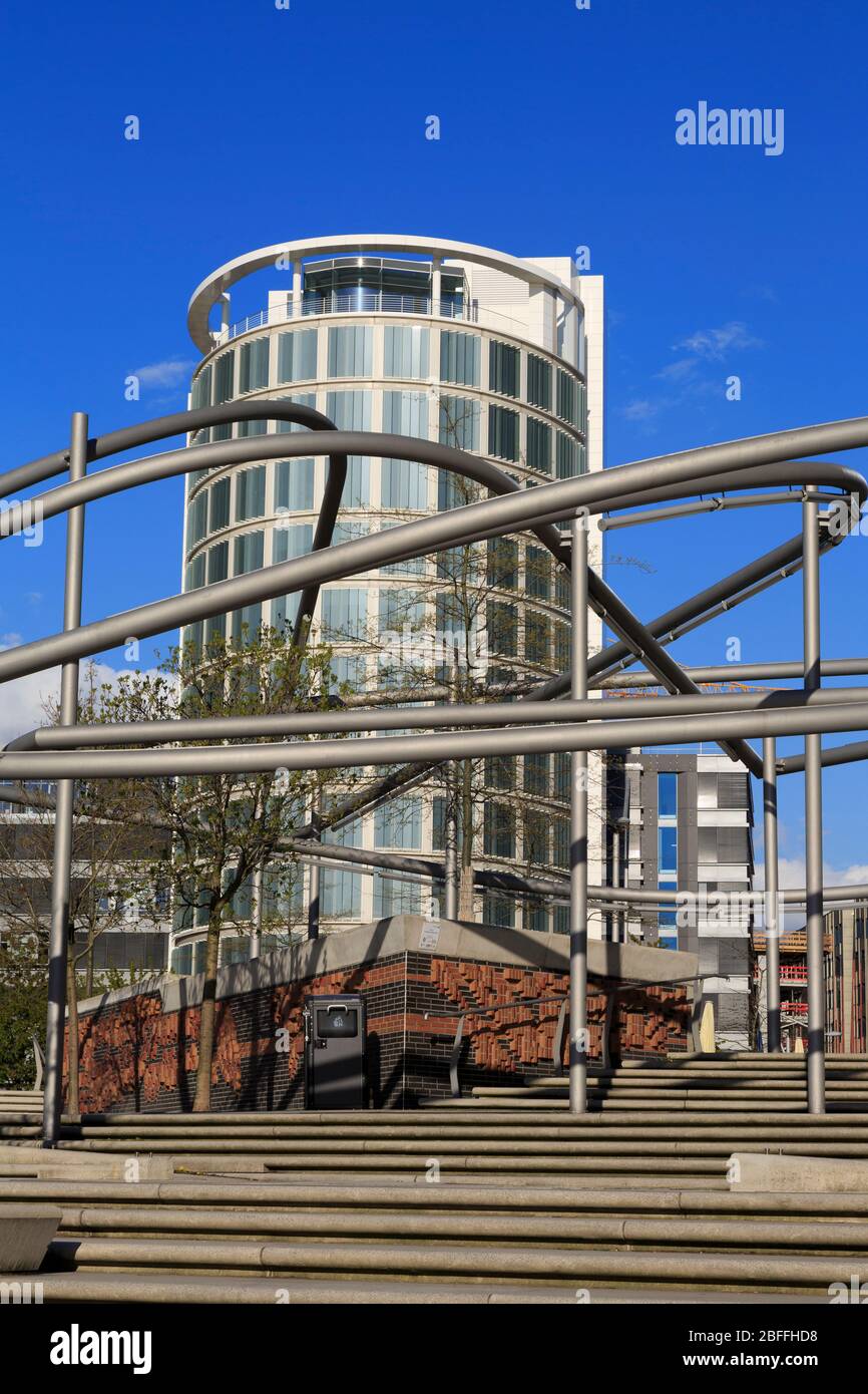 Sandtorpark, HafenCity, Hamburg, Deutschland, Europa Stockfoto