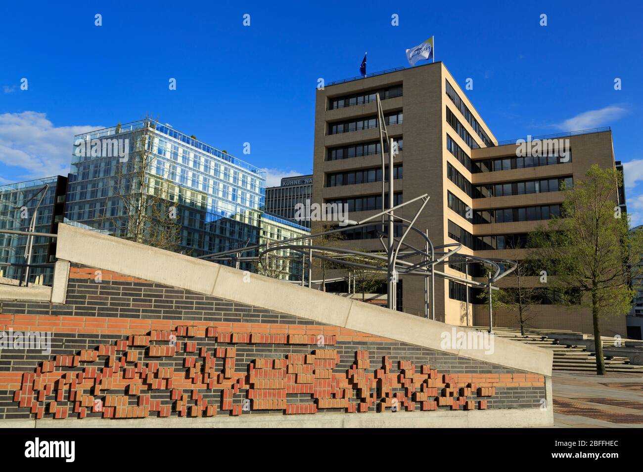 Sandtorpark, HafenCity, Hamburg, Deutschland, Europa Stockfoto