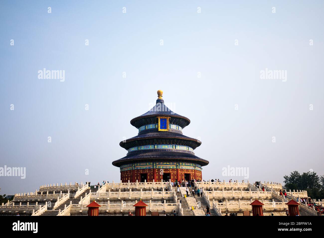 Berühmter Himmelstempel in Peking China. Stockfoto