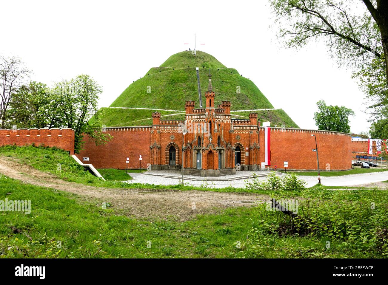 Kosciuszko Mound Krakau Polen Tadeusz Polish American Military Hero Europe Stockfoto