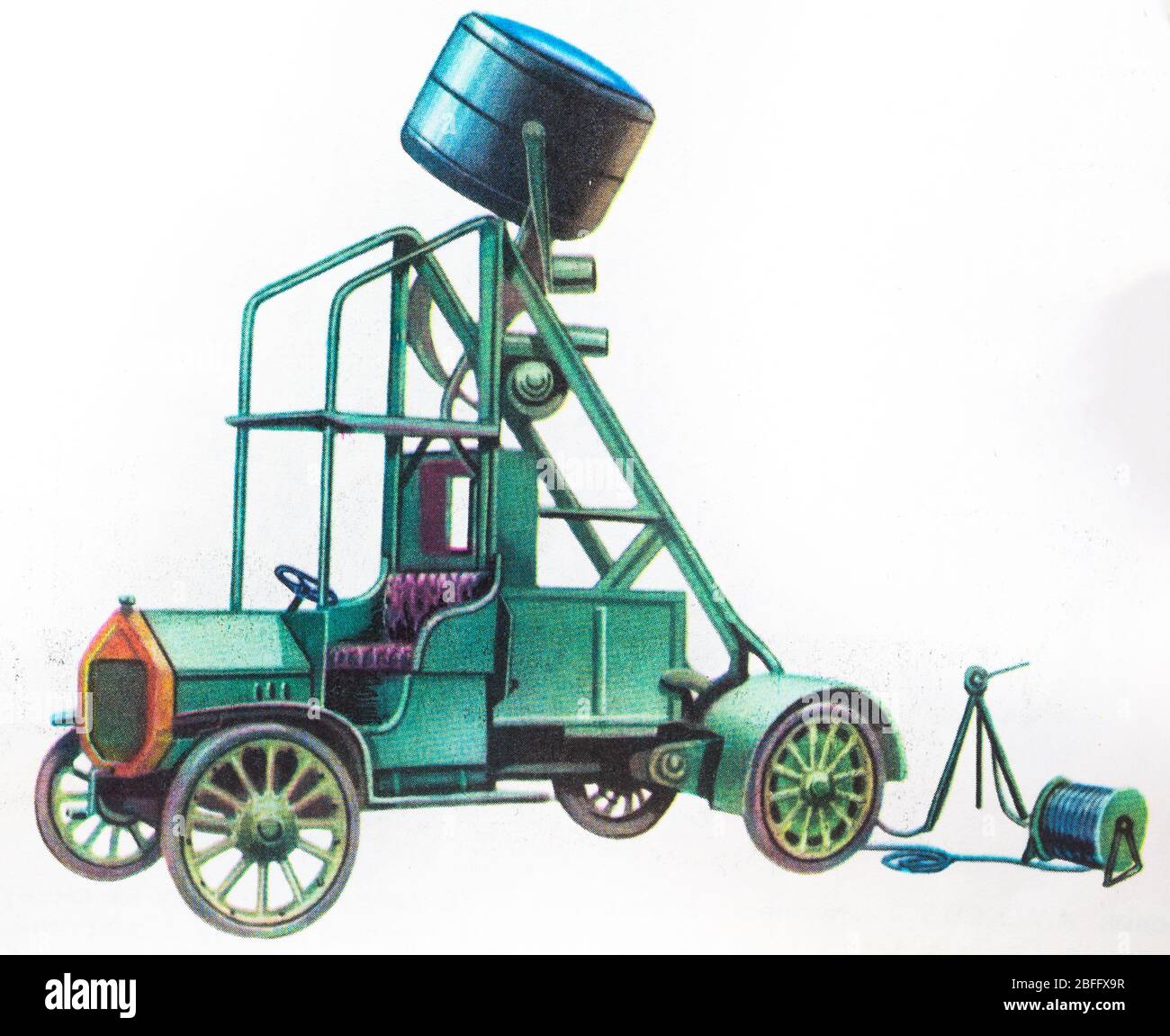 Suchscheinwerfer, Scheinwerfer, WWI, Russland Stockfoto