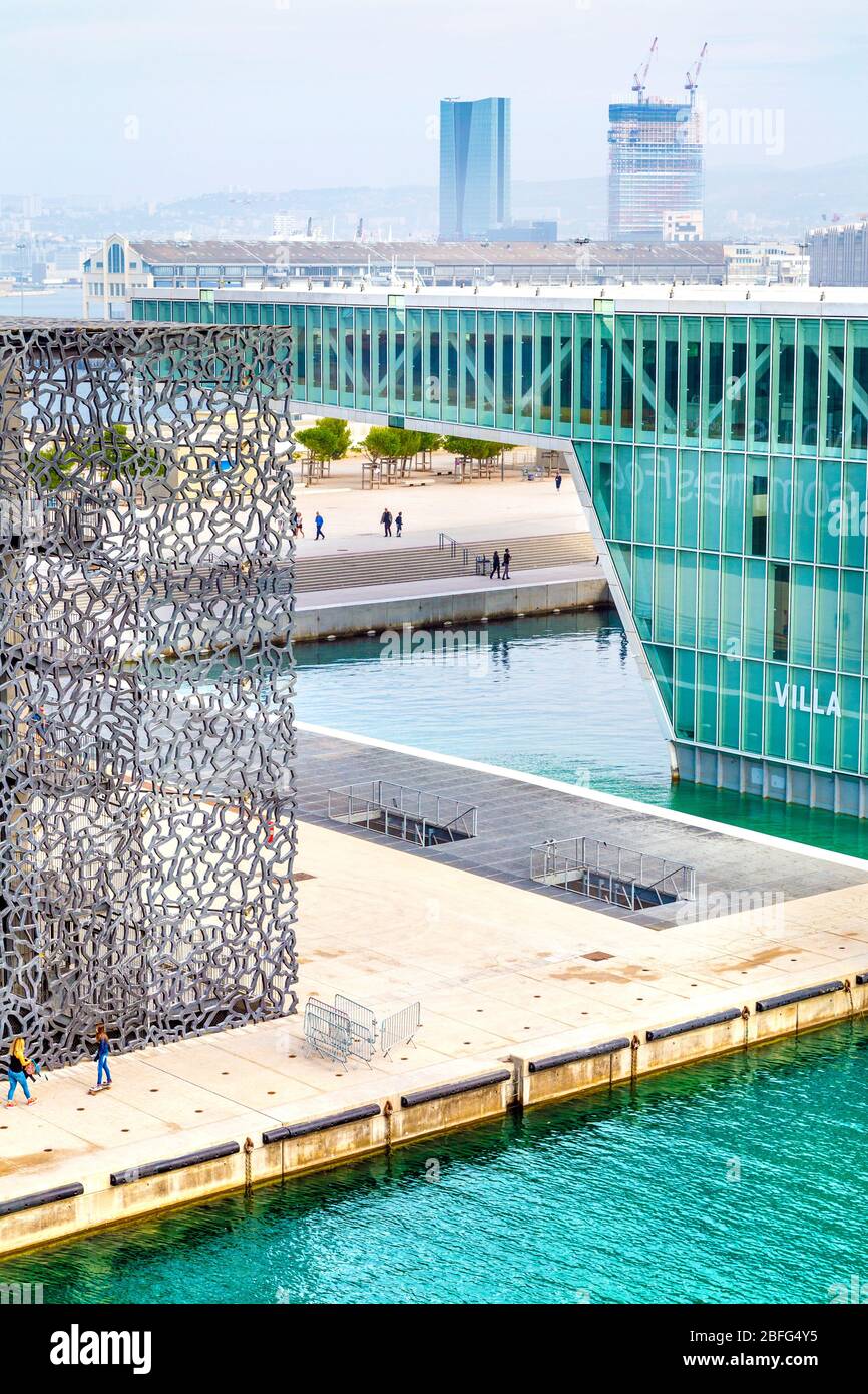 Museum der europäischen und mediterranen Zivilisationen (Mucem) Marseille, Frankreich Stockfoto