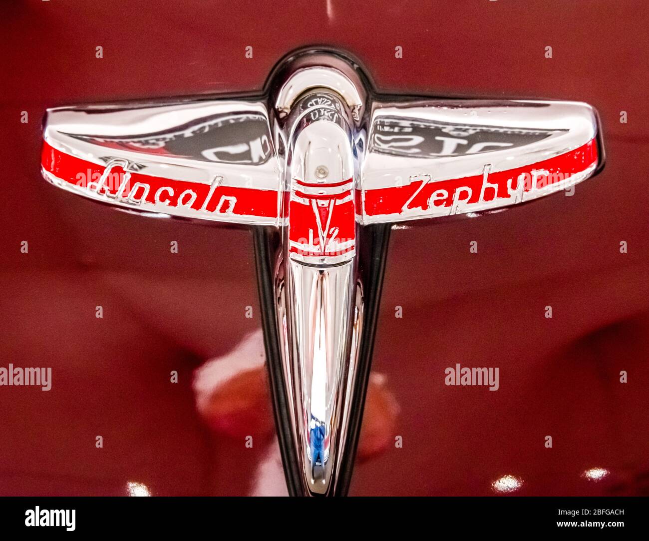 2019 Barrett-Jackson Scottsdale Auktion, 1940 Lincoln Zephyr, Chrome Trunk Release Stockfoto