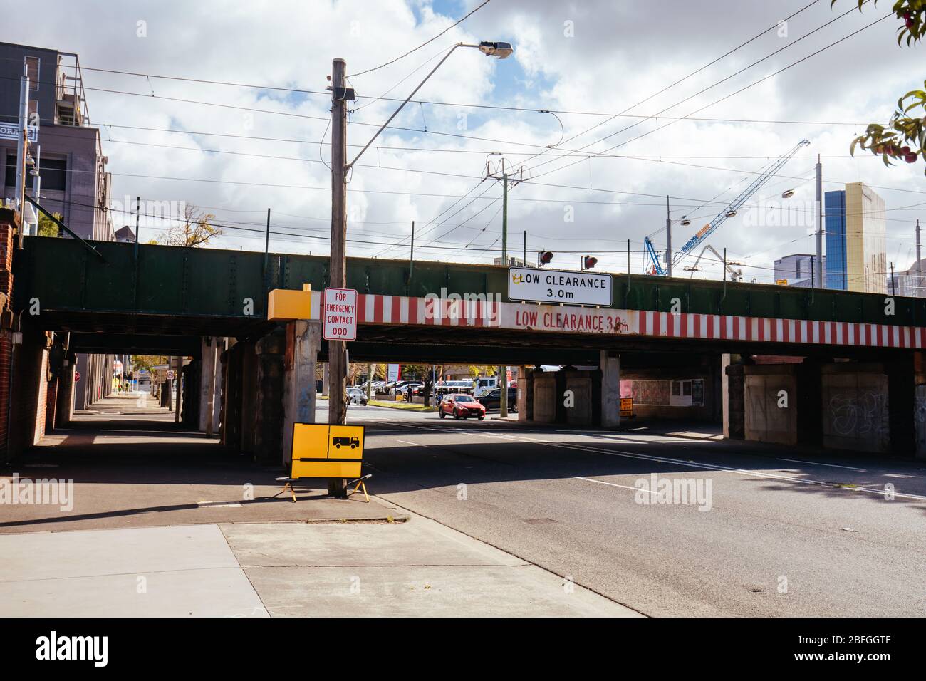 Montague St Bridge in Melbourne Australien Stockfoto