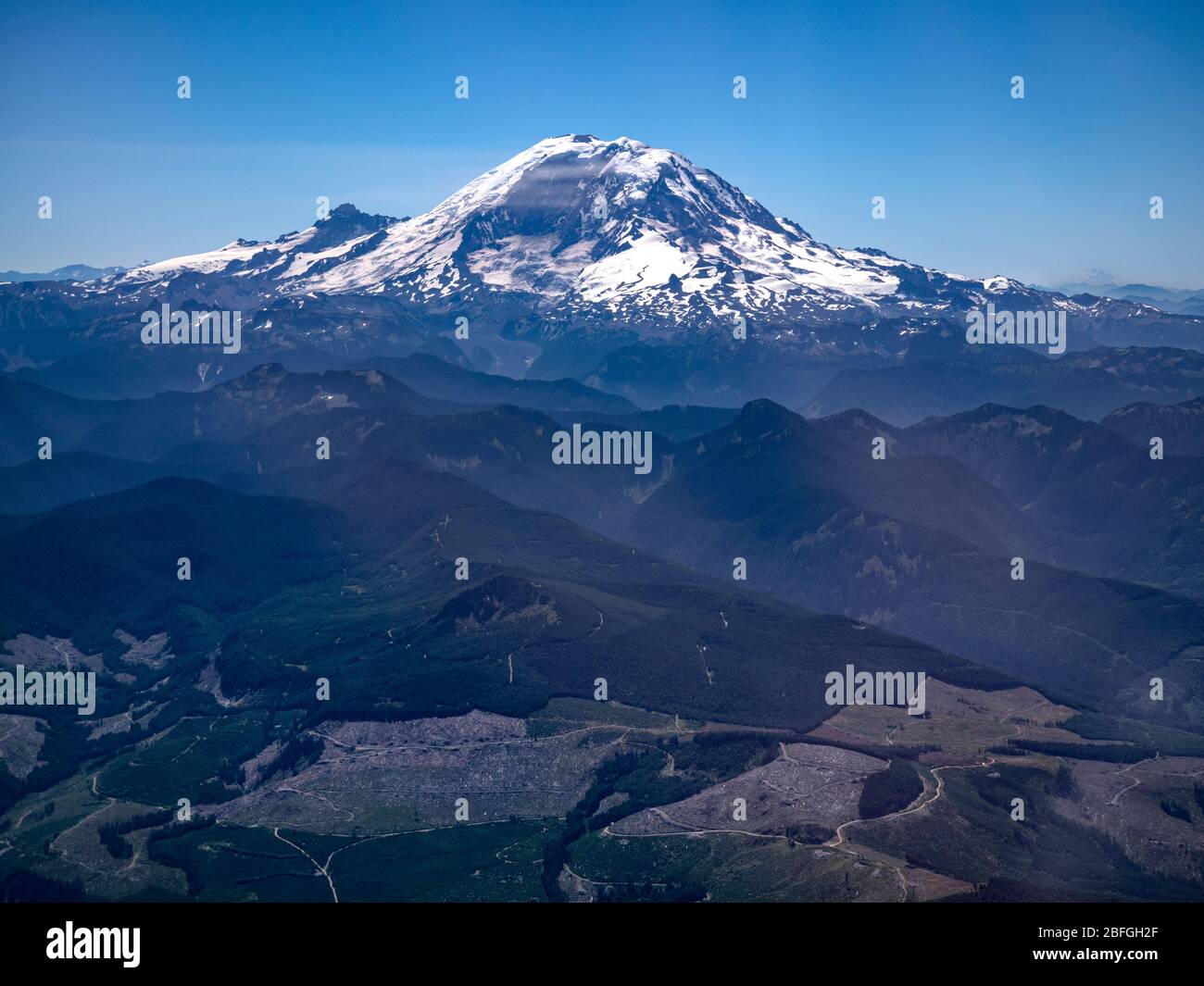 Nordseite des Mount Rainer im Bundesstaat Washington Stockfoto