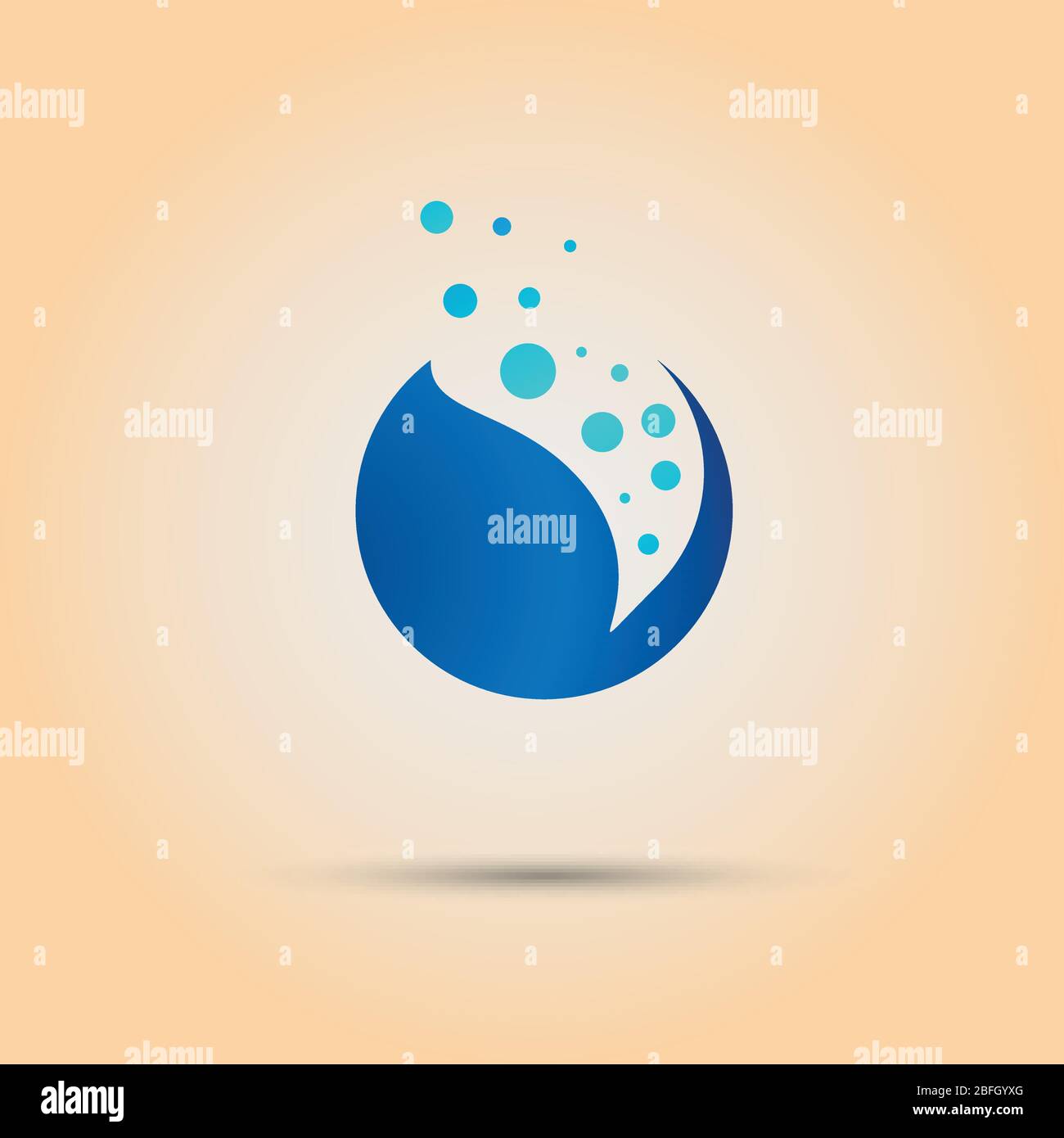 Blaue Pflanzensamen weißer Hintergrund. Stock Vektor