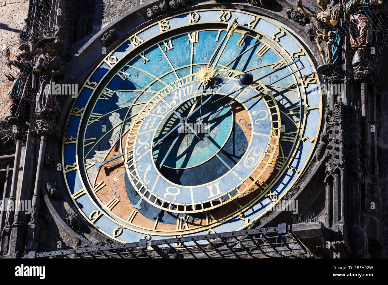 Astronomische Uhr, Prag, Tschechische Republik Stockfoto