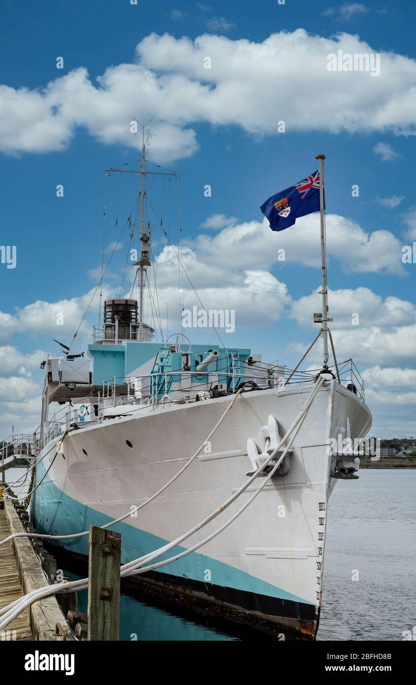 Kanadisches Marineschiff in Halifax Stockfoto