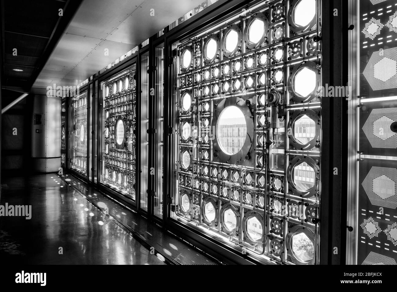 Institut du Monde Arabe, Paris Stockfoto Institut du Monde Arabe, Paris Stockfoto