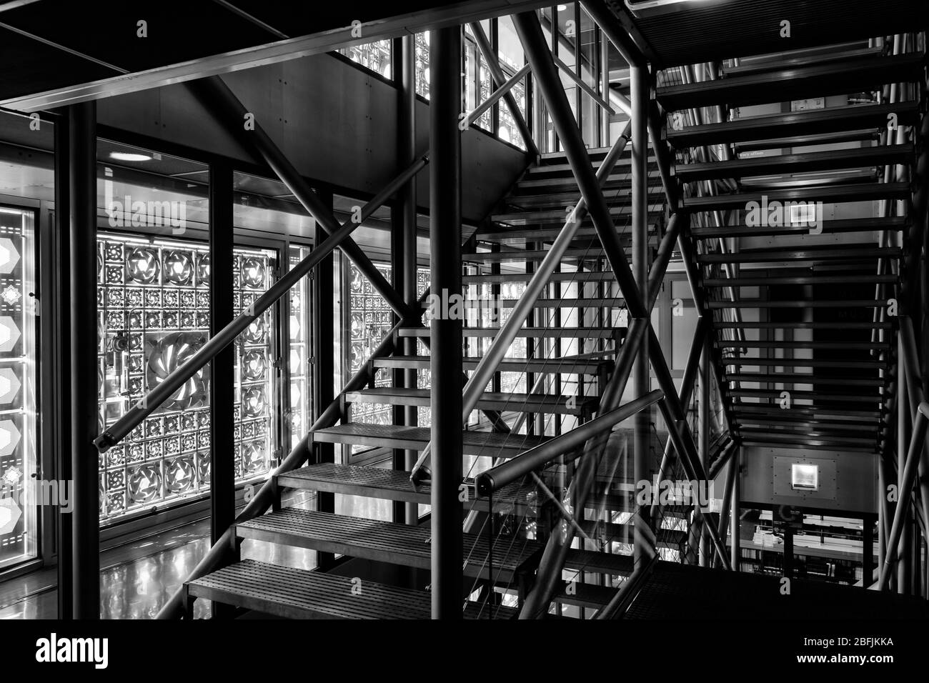 Institut du Monde Arabe, Paris Stockfoto Institut du Monde Arabe, Paris Stockfoto