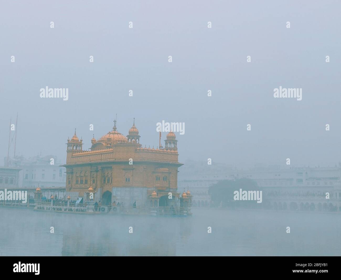 Goldener Tempel im Winter, Amritsar Stockfoto