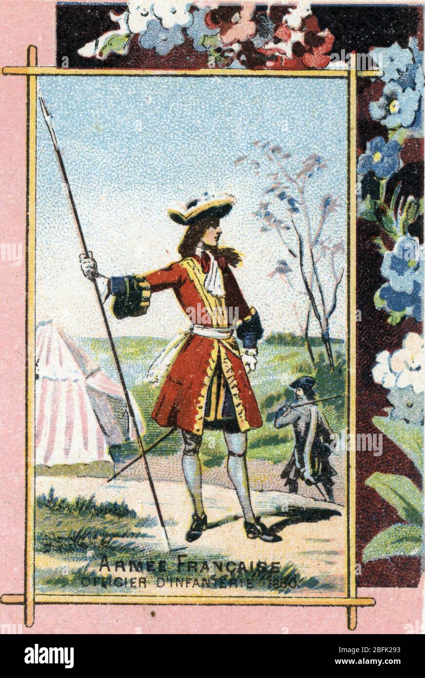 Armee Francaise officier d'infanterie 1680 (Französisch Armee