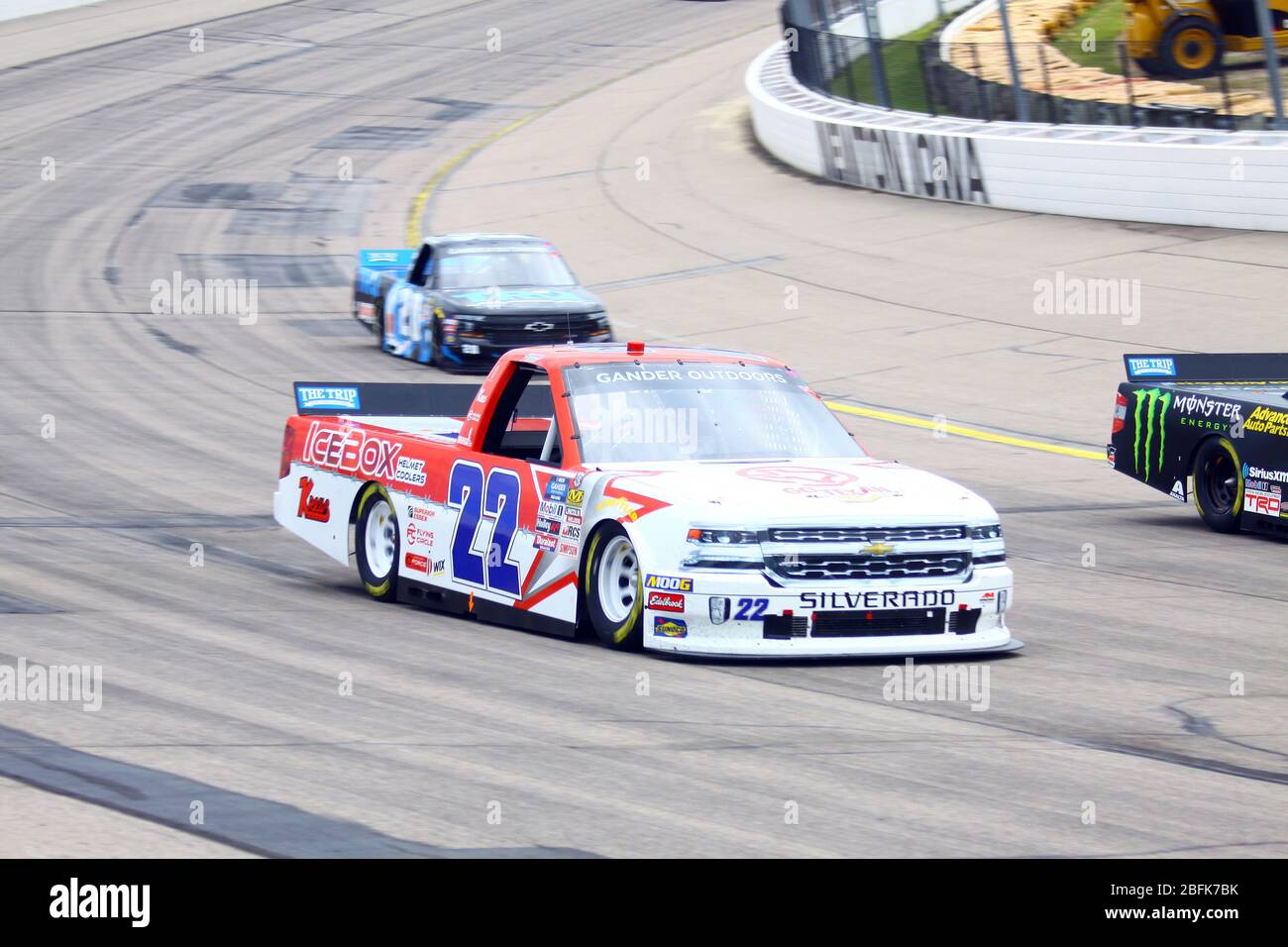 Newton, Iowa - 15. Juni 2019: Austin Wayne, NASCAR Gander Outdoor Truck Series M&M 300 Rennen 2019 Stockfoto