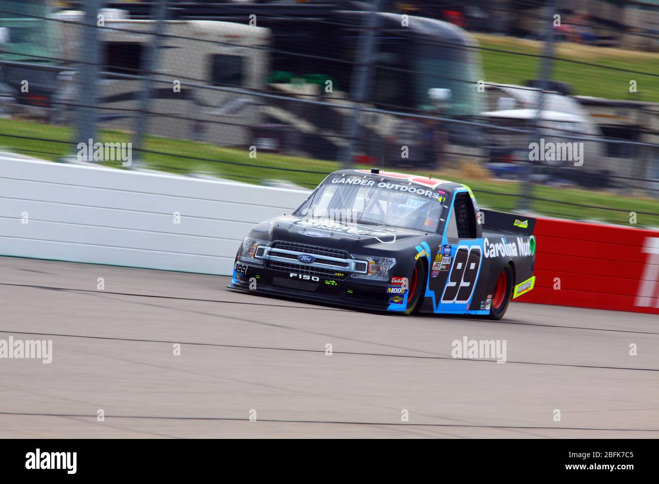 Newton, Iowa - 15. Juni 2019: Ben Rhodes, NASCAR Gander Outdoor Truck Series M&M 300 Rennen 2019 Stockfoto