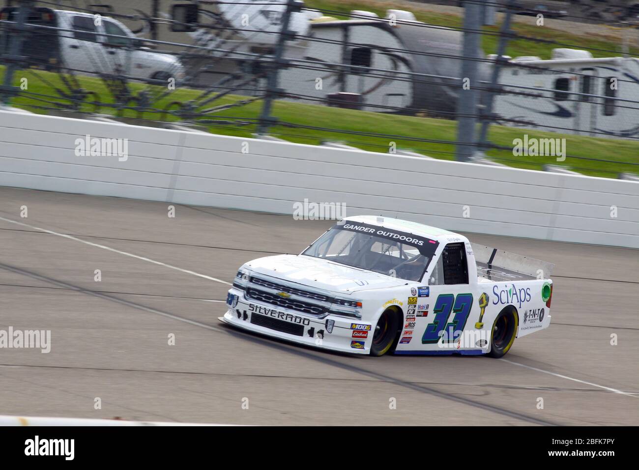Newton, Iowa - 15. Juni 2019: CJ McLaughlin, NASCAR Gander Outdoor Truck Series M&M 300 Rennen 2019 Stockfoto