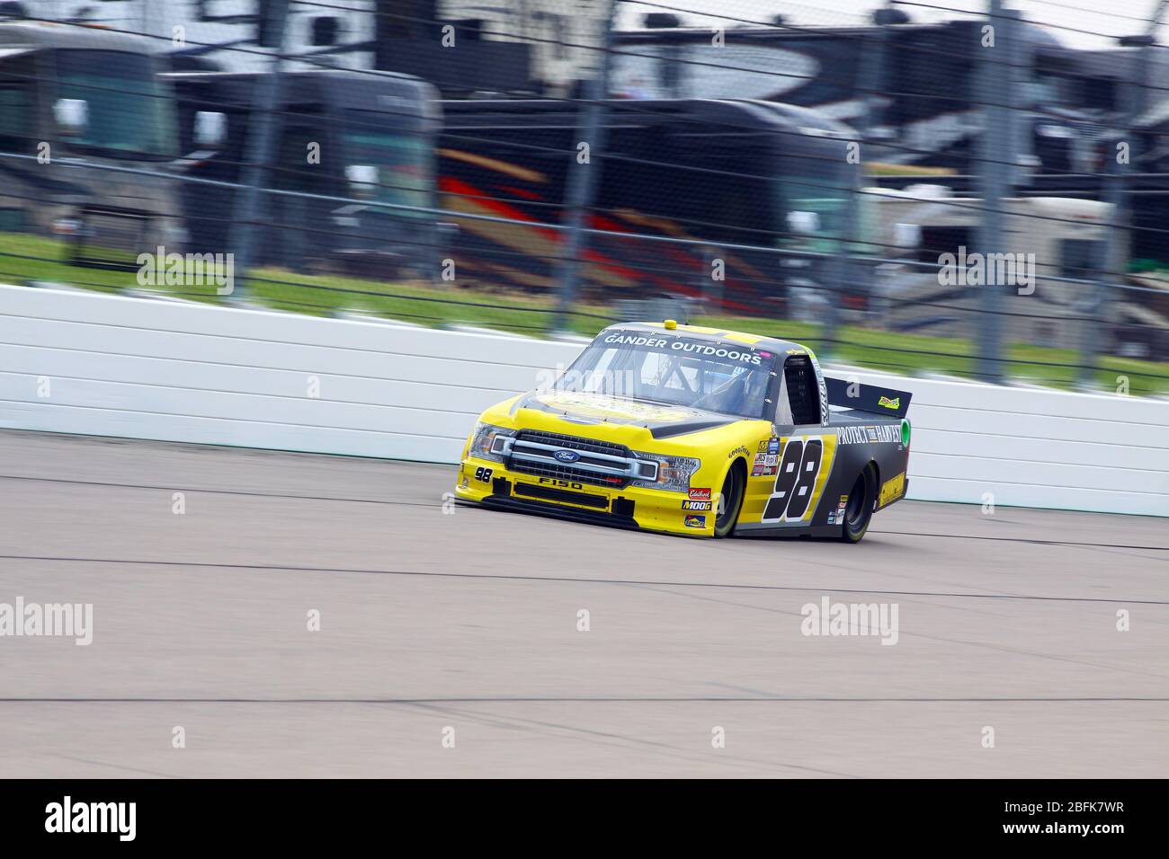 Newton, Iowa - 15. Juni 2019: Grant Enfinger, NASCAR Gander Outdoor Truck Series M&M 300 Rennen 2019 Stockfoto