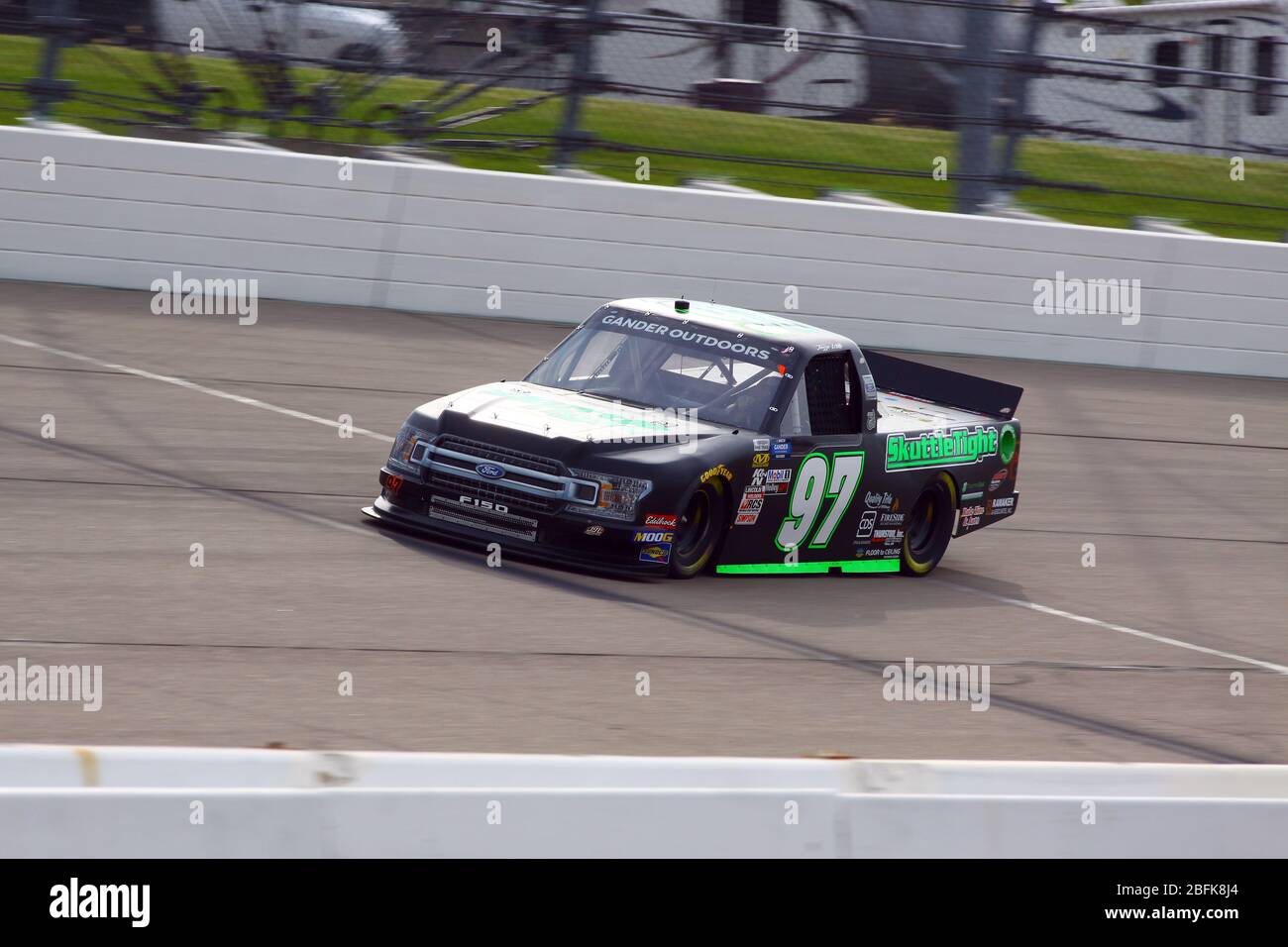 Newton, Iowa - 15. Juni 2019: Jesse Little, NASCAR Gander Outdoor Truck Series M&M 300 Rennen 2019 Stockfoto