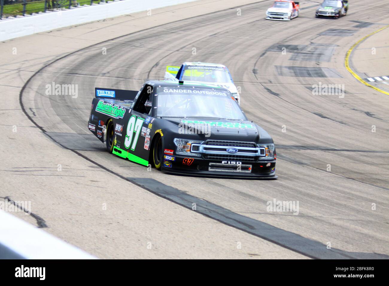 Newton, Iowa - 15. Juni 2019: Jesse Little, NASCAR Gander Outdoor Truck Series M&M 300 Rennen 2019 Stockfoto