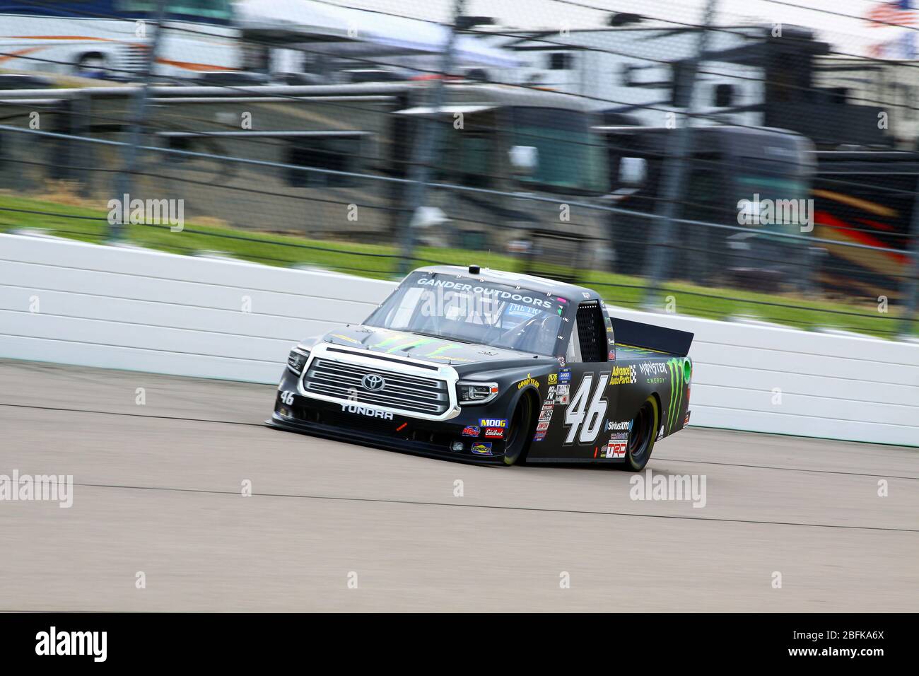 Newton, Iowa - 15. Juni 2019: Riley Herbst, NASCAR Gander Outdoor Truck Series M&M 300 Rennen 2019 Stockfoto
