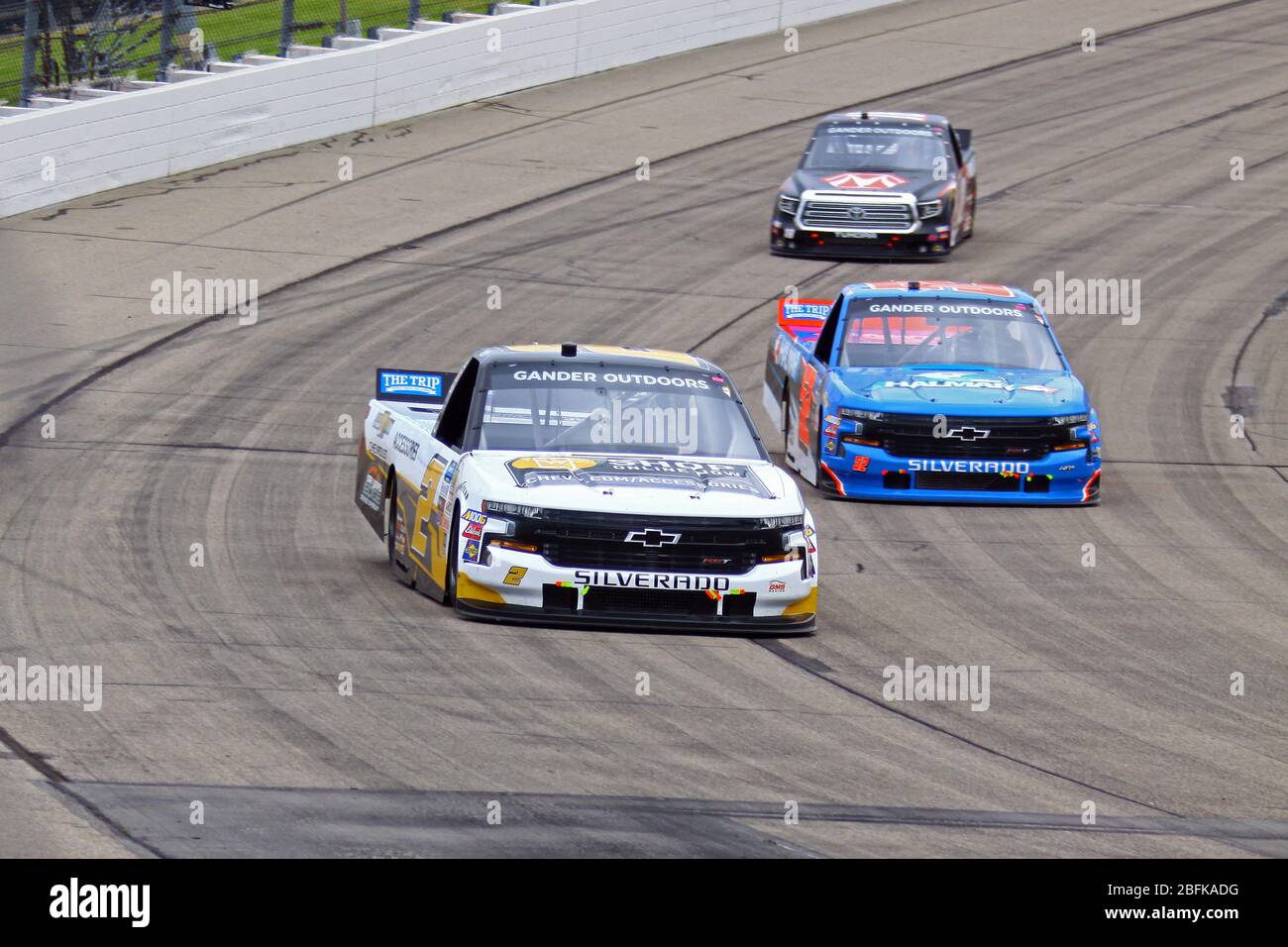 Newton, Iowa - 15. Juni 2019: Sheldon Creed, NASCAR Gander Outdoor Truck Series M&M 300 Rennen 2019 Stockfoto