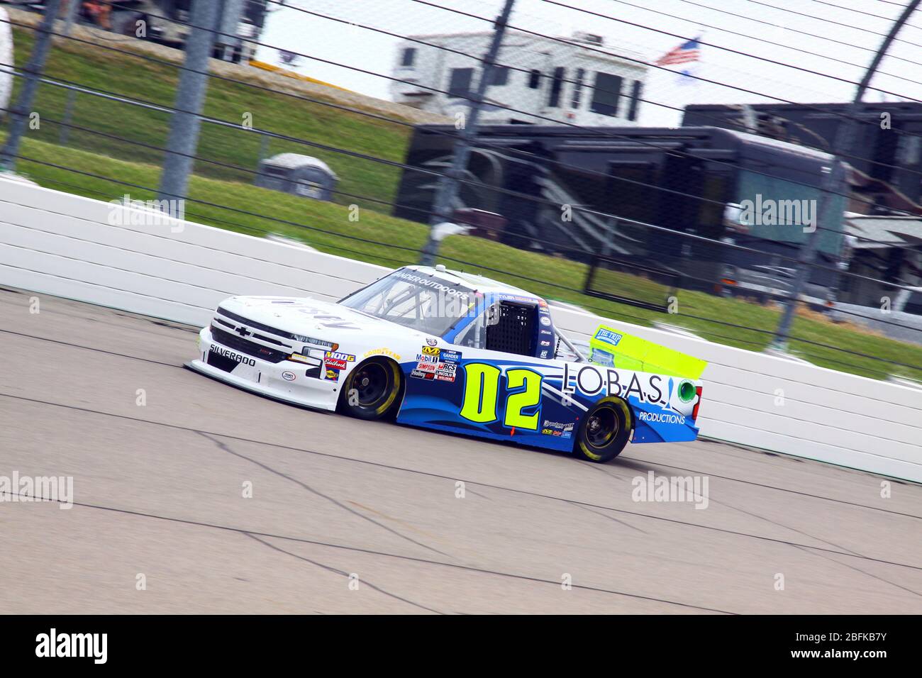 Newton, Iowa - 15. Juni 2019: Tyler Dippee, NASCAR Gander Outdoor Truck Series M&M 300 Rennen 2019 Stockfoto