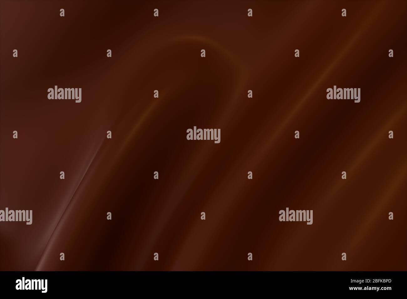 Wellen aus Karamell und Schokolade, 3d-Rendering. Digitale Computerzeichnung. Stockfoto