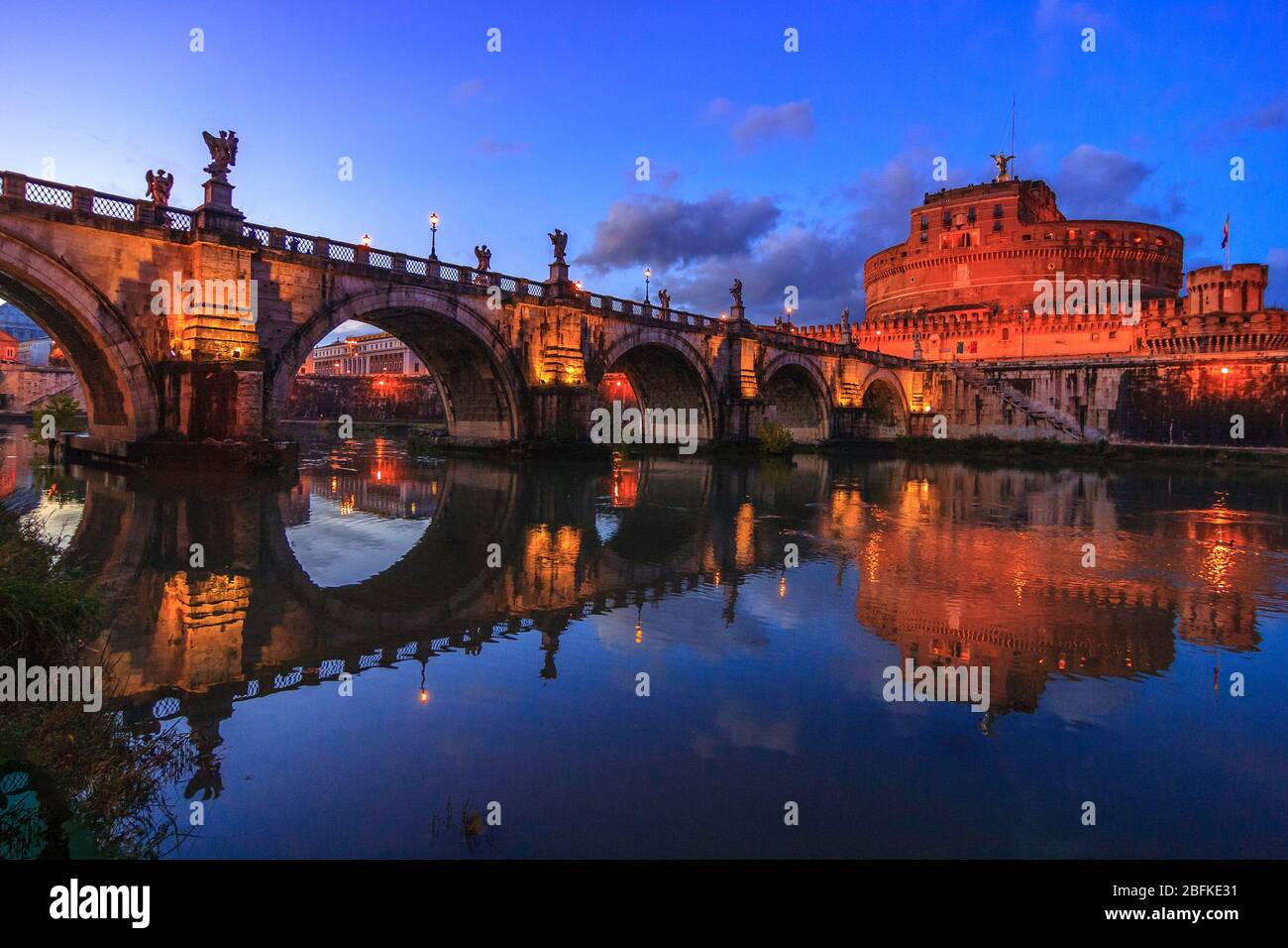 Die Engelsburg Stockfoto